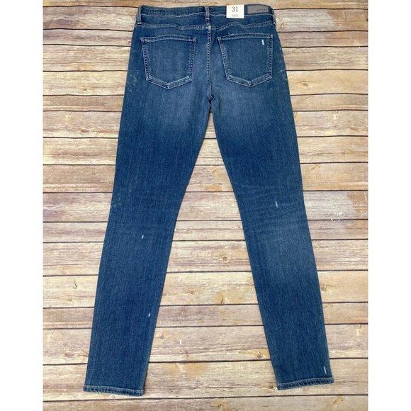 AGOLDE Sophie High Rise Distressed Skinny Jeans CANNES Size 31 - Picture 7 of 12